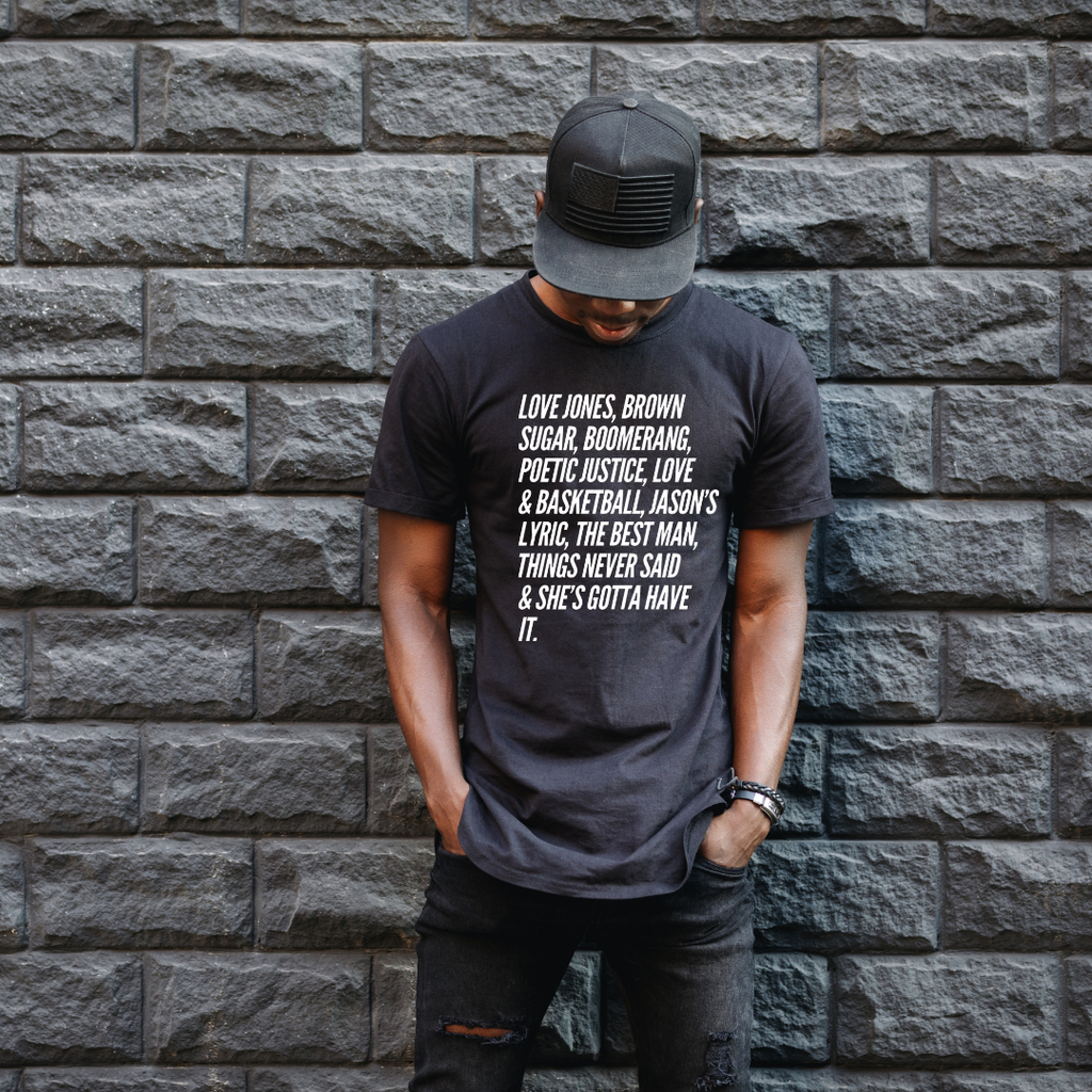 Creatively Wealthy Classic Black Cinema T-shirt: LOVE EDITION