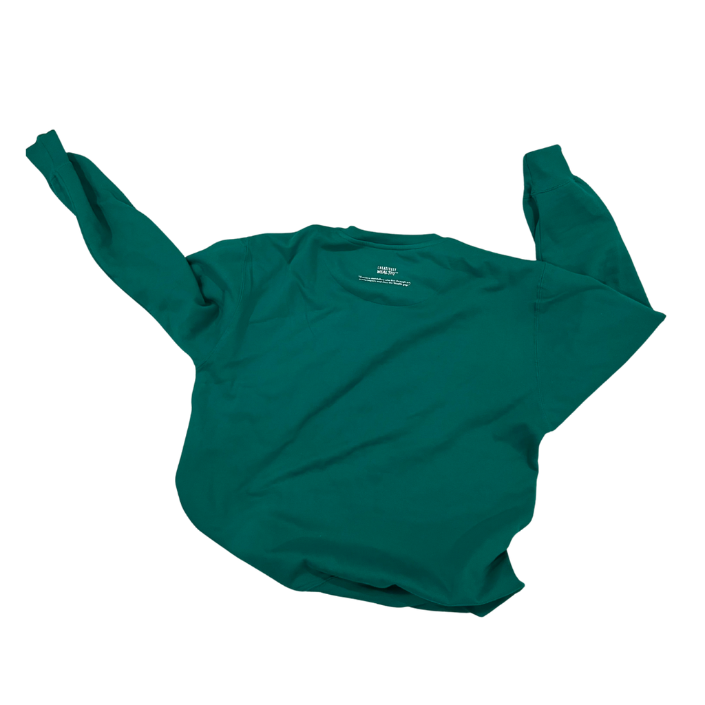 Creatively Wealthy Money Green Crewneck