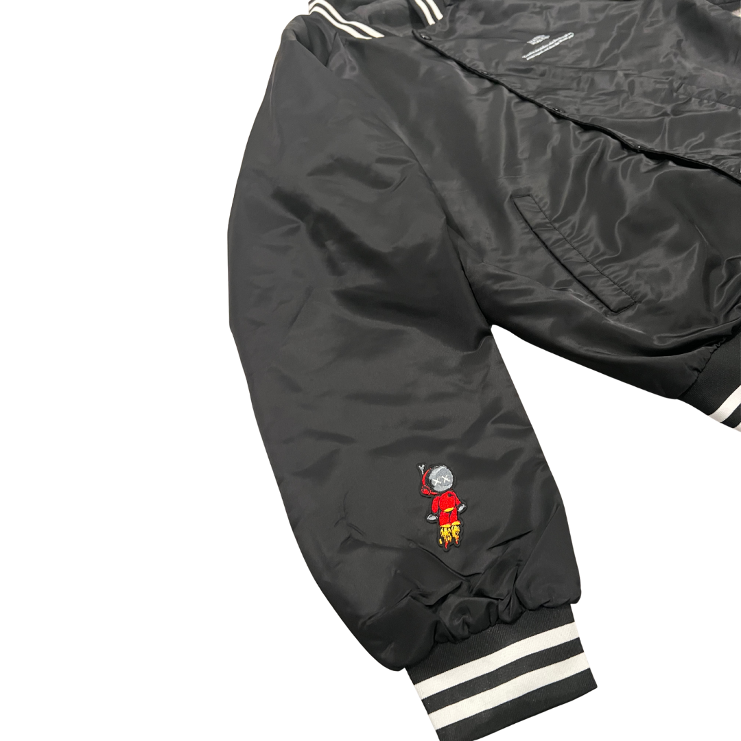 Creatively Wealthy Black Nylon Crew Jacket